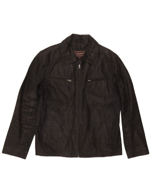 In Extenso Veste en cuir pour homme UK 38 Medium Noir