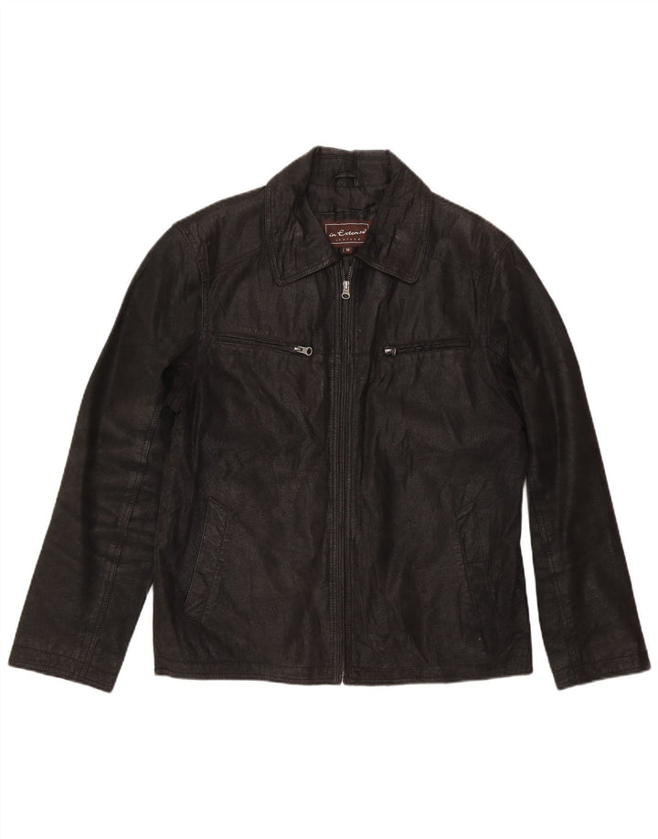 In Extenso Veste en cuir pour homme UK 38 Medium Noir