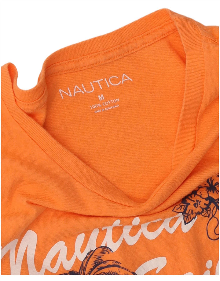 Nautica T-Shirt Graphique Homme Orange Moyen Coton