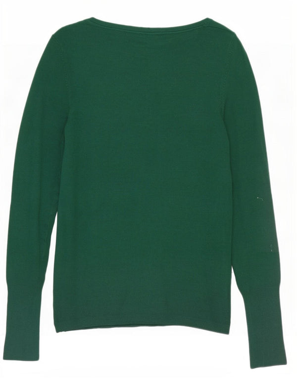 Zara Pull col bateau pour femme UK 12 Rayonne vert moyen