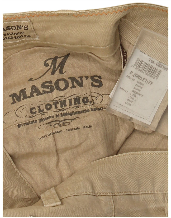 Mason's Pantalon Cargo Slim Femme W32 L33 Coton Beige