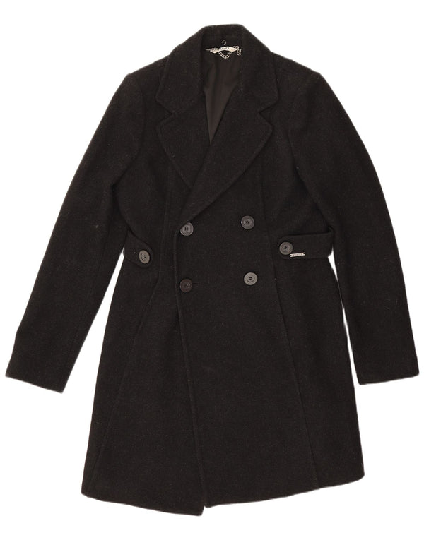 Liu Jo Manteau Double Boutonnage Homme IT 46 Petite Laine Noire