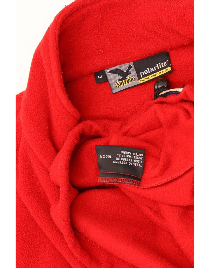 SALEWA Pull Polaire Col Zippé Homme Rouge Moyen Polyester