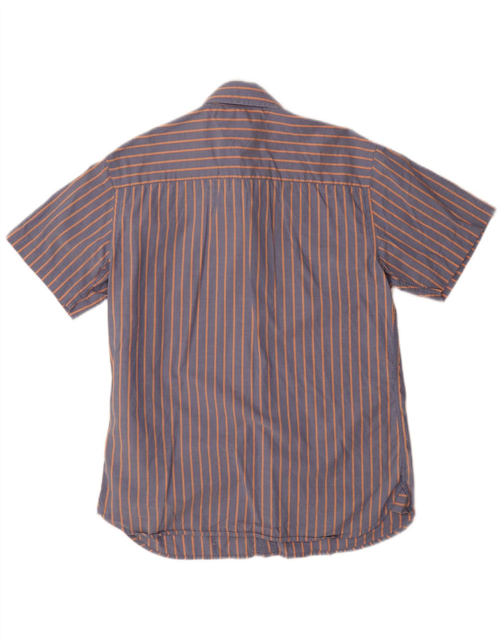 TOMMY HILFIGER Chemise à Manches Courtes Homme Bleu Moyen Rayé Coton