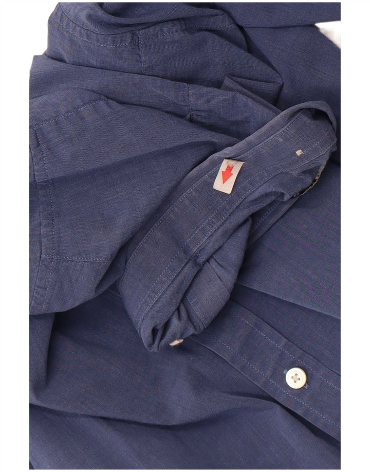 Fred Perry Chemise Garçon 10-11 ans Bleu Coton
