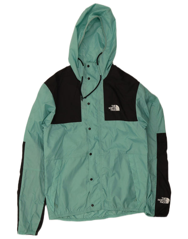 The North Face Veste de pluie à capuche pour homme UK 36 Small Turquoise Colourblock