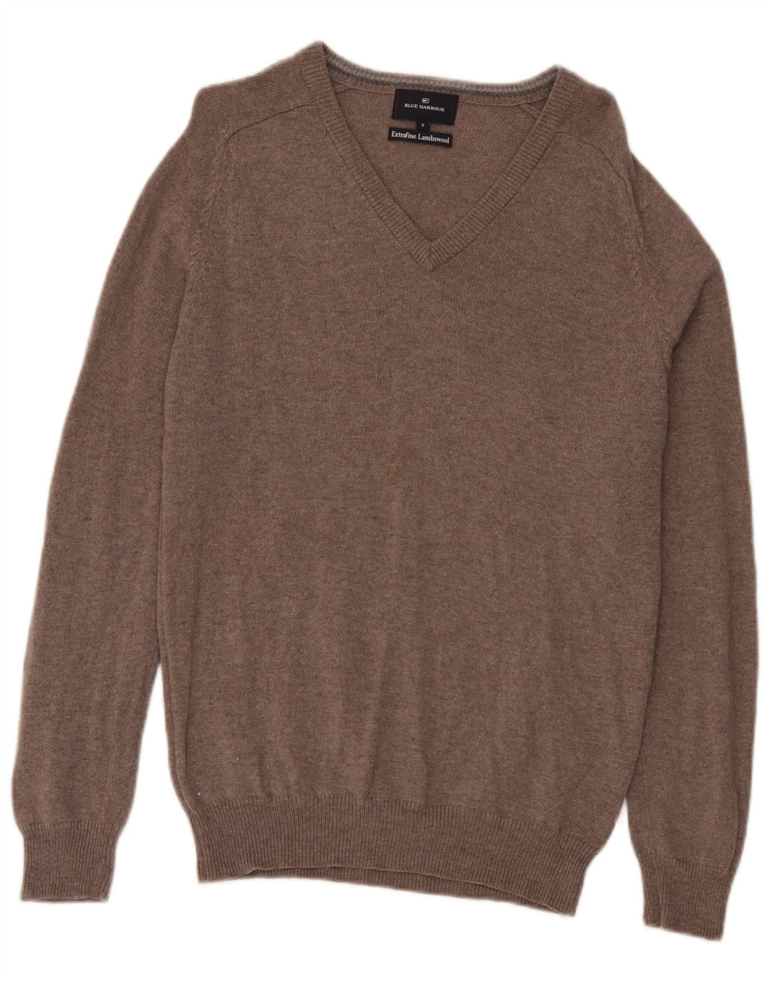 Marks & Spencer Pull à col en V Blue Harbour pour homme, petit gris