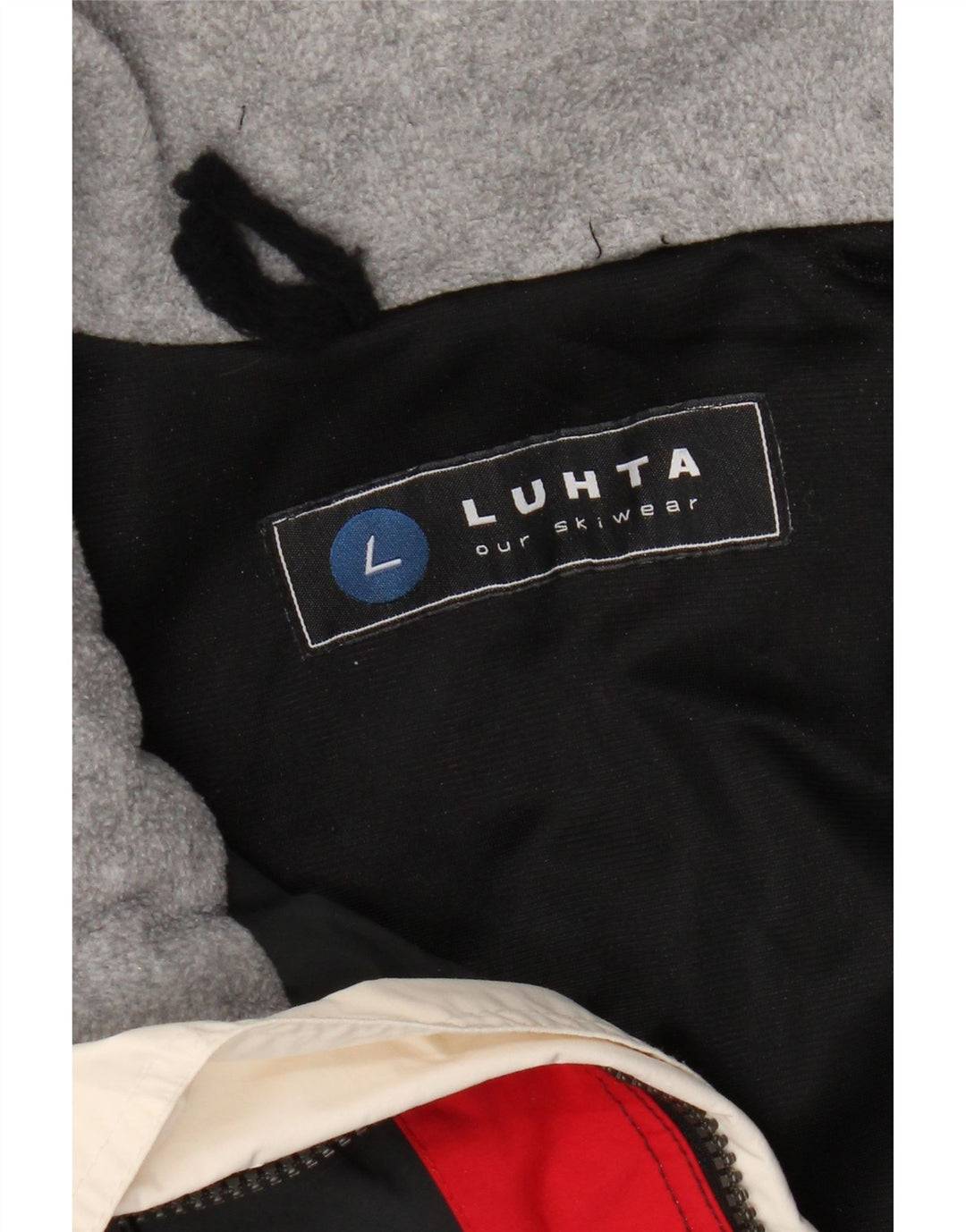 Luhta Veste de ski pour homme UK 40 Large Bleu marine Colourblock Polyamide