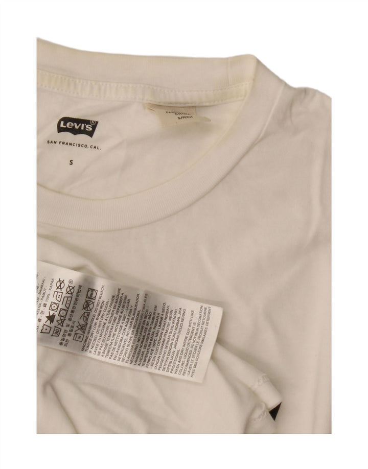 Levi's T-Shirt Graphique Homme Petit Blanc Coton