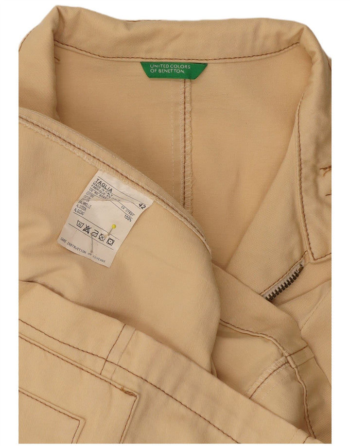 BENETTON Veste Utilitaire Femme IT 42 Coton Beige Moyen