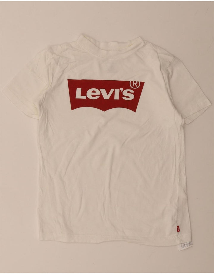 Levi's T-Shirt Graphique Garçon 11-12 ans Blanc Coton
