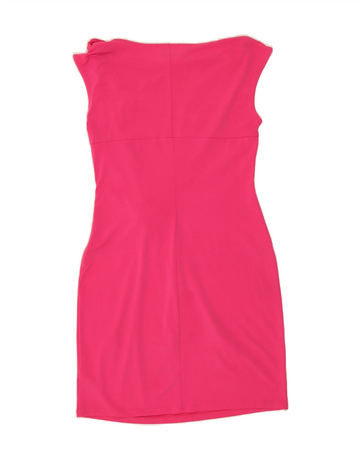 MICHAEL KORS Womens Sleeveless Sheath Dress UK 10 Small Pink Polyester Vintage Michael Kors and Second-Hand Michael Kors from Messina Hembry 