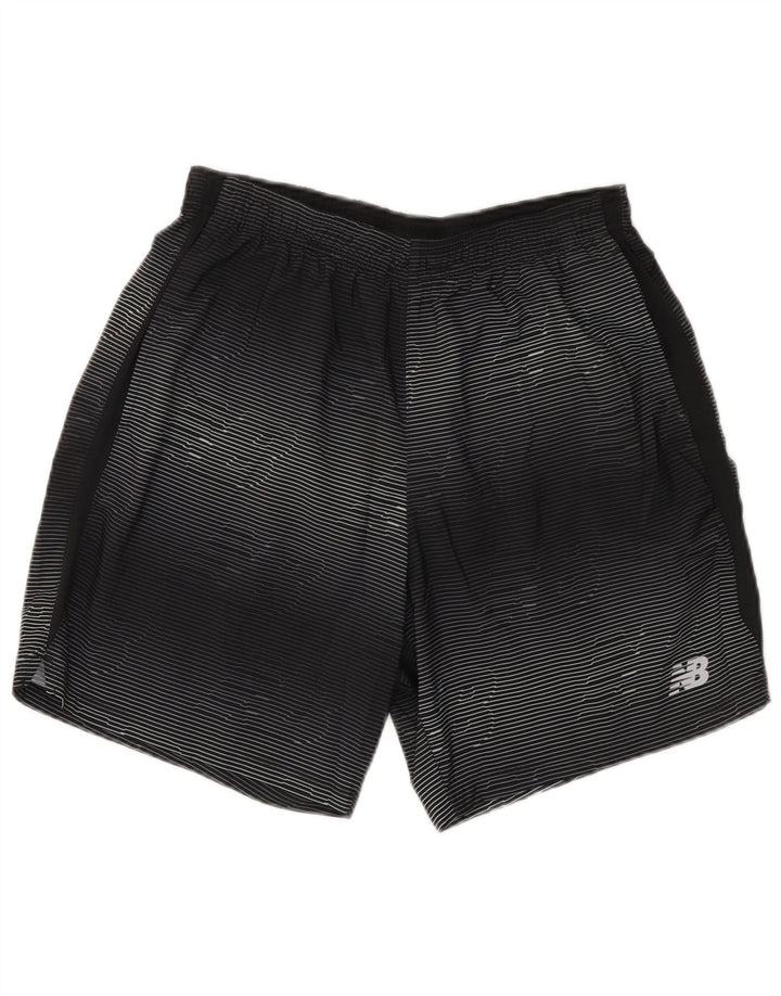 New Balance Short de Sport Graphique Homme Noir Rayé Polyester