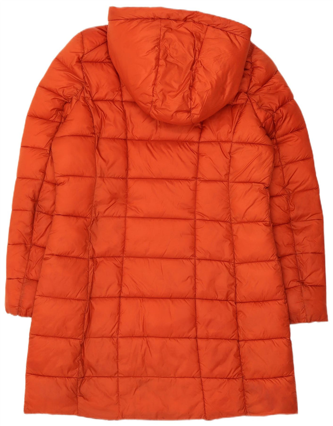 MICHAEL KORS Manteau rembourré à capuche pour femme UK 14 Nylon orange moyen