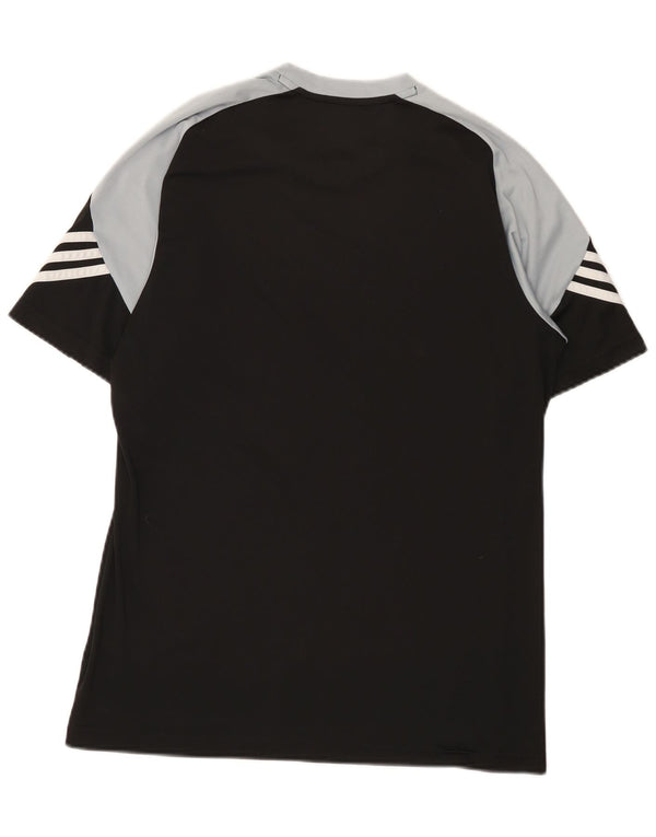 Adidas Hommes Climalite T-Shirt Haut Noir Colorblock Polyester