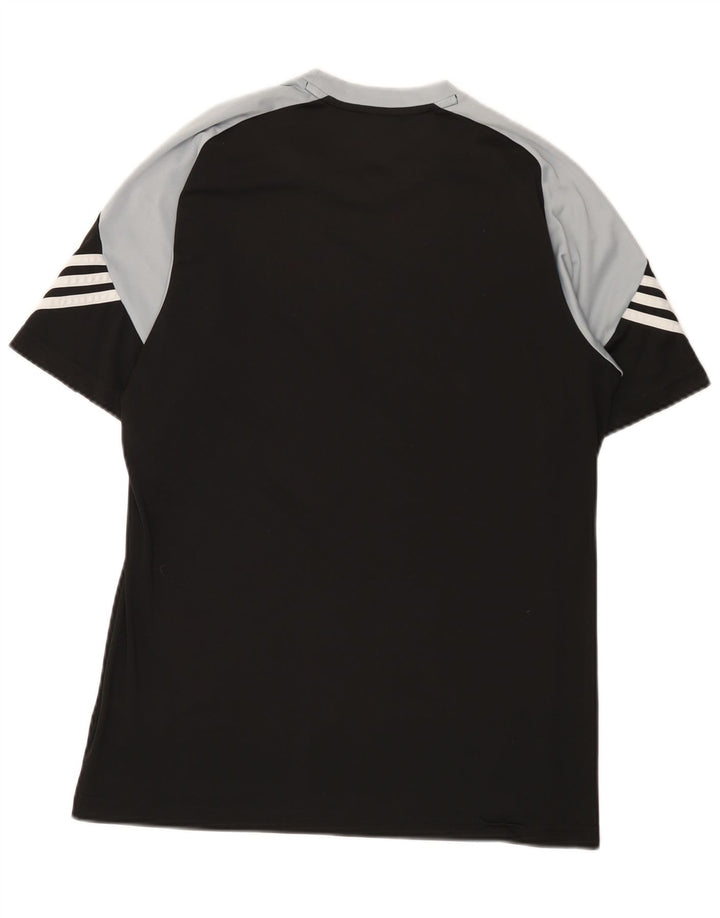 Adidas Hommes Climalite T-Shirt Haut Noir Colorblock Polyester
