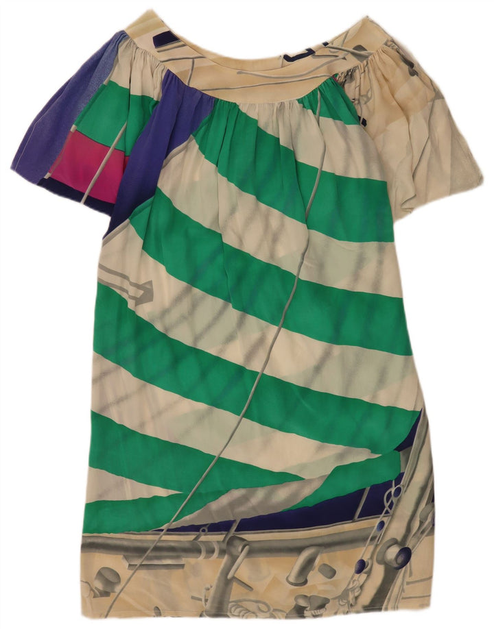 a Perla Robe droite surdimensionnée pour femme IT 44 Rayé multicolore moyen