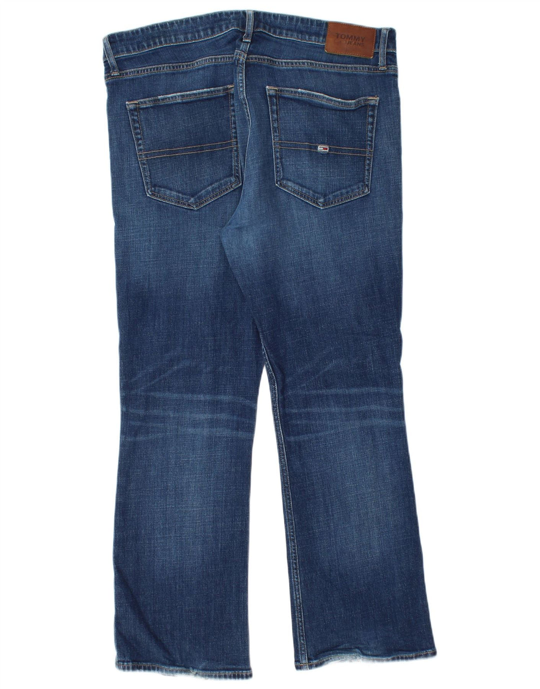 TOMMY HILFIGER Jean Bootcut Homme W36 L28 Bleu Coton