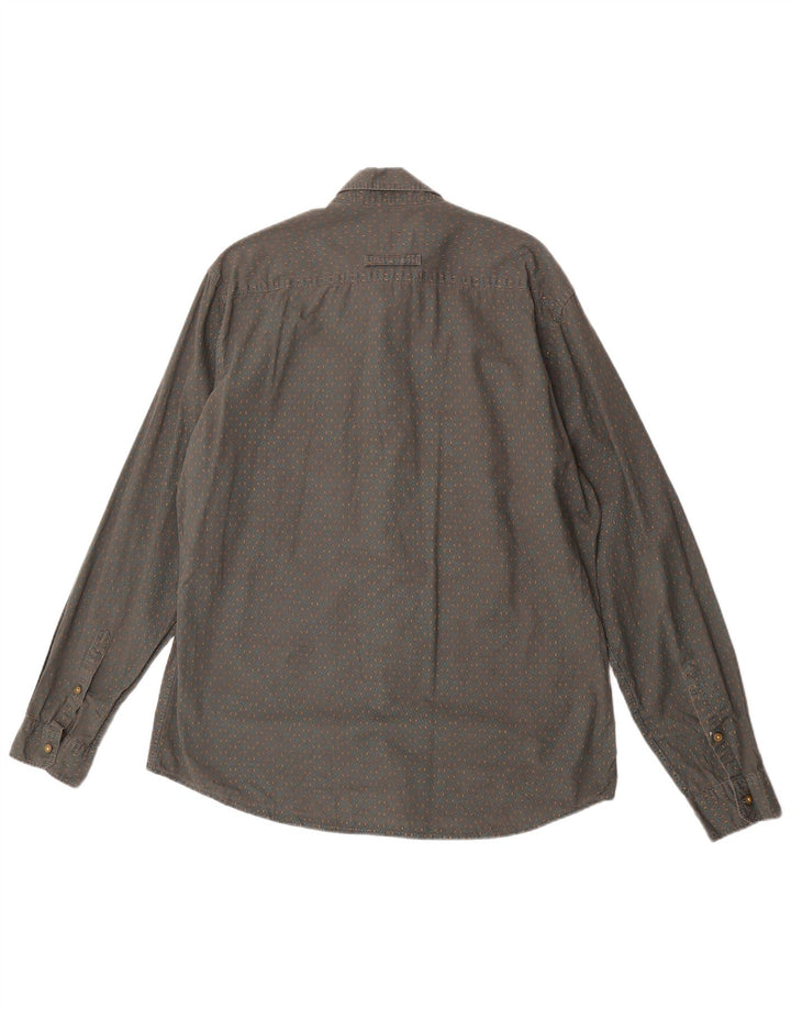 Camel Active Chemise Coupe Moderne Homme Grand Gris Géométrique Coton
