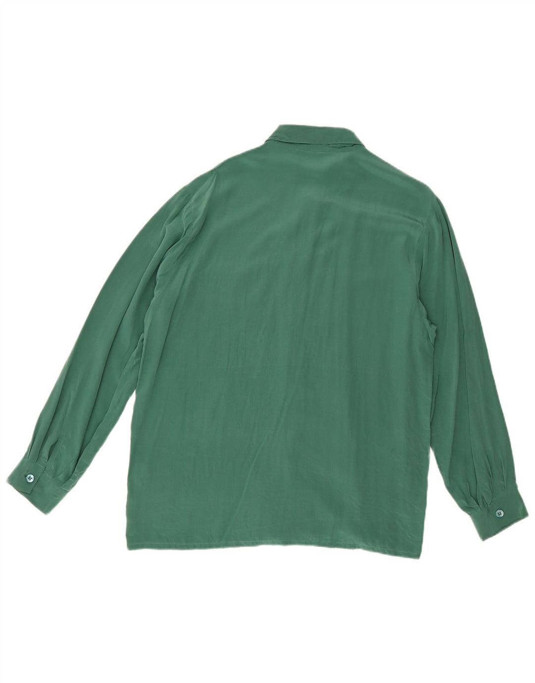 Reine Seide Chemisier Femme EU 38 Soie Vert Moyen