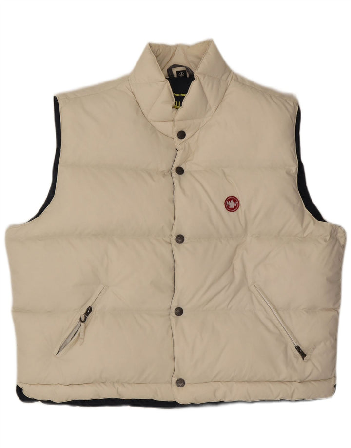 Murphy & Nye Gilet rembourré pour homme UK 44 2XL Blanc cassé Polyamide