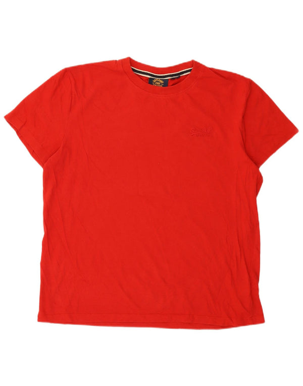 Superdry T-Shirt Homme Top XL Rouge Coton