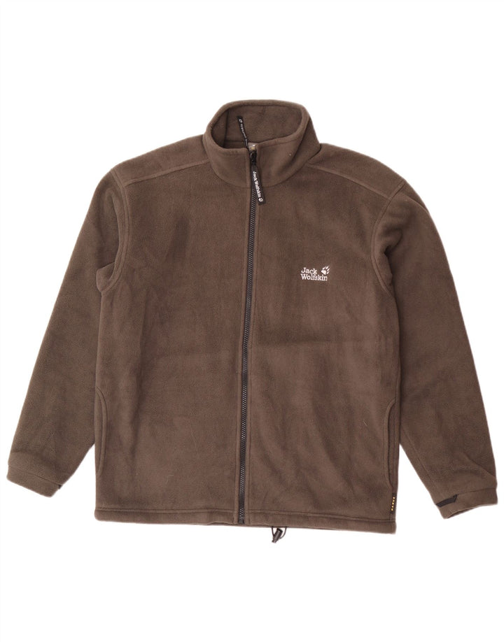 Jack Wolfskin Veste polaire doublure homme UK 34 petit gris polyester
