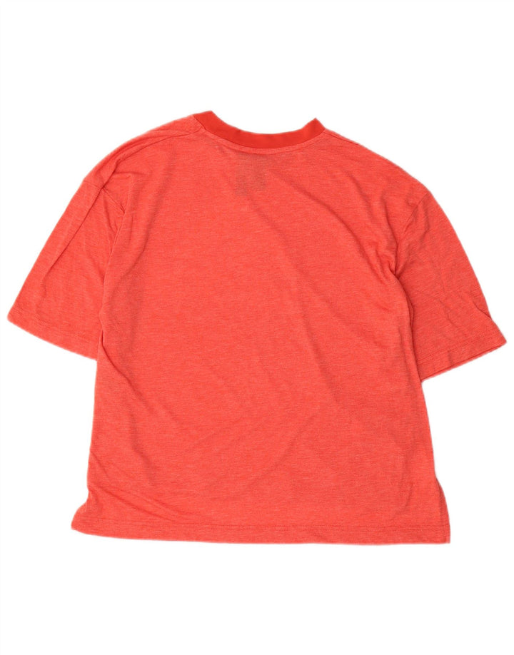 Adidas T-shirt graphique pour femme UK 12/14 Rouge moyen Polyester
