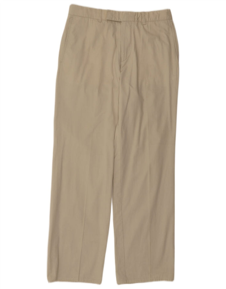 HUGO BOSS Pantalon de costume droit Chuck pour homme IT 48 Medium W30 L31 Beige