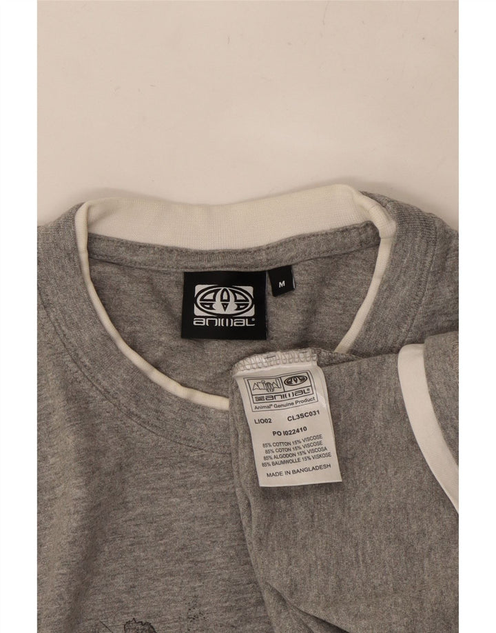 ANIMAL T-Shirt Graphique Homme Gris Moyen Coton