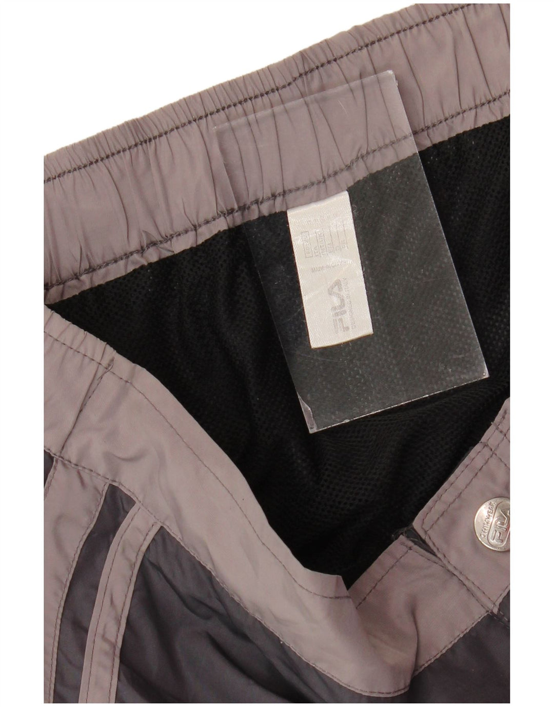 FILA Short de Bain Homme Petit Noir Polyester Colorblock