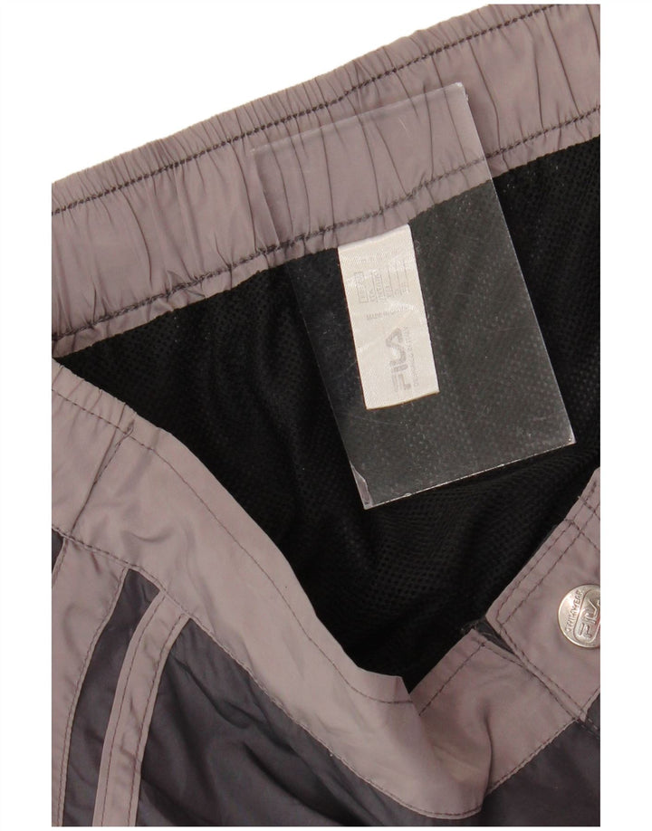 FILA Short de Bain Homme Petit Noir Polyester Colorblock