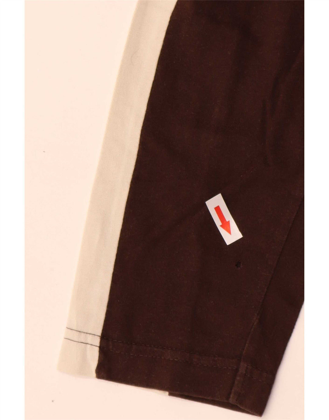 Kappa Haut à manches longues en coton colour block pour homme Marron moyen