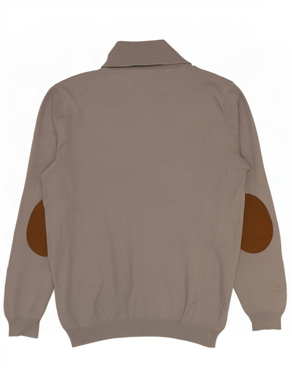 Zara Homme Pull Col Châle Pull Large Gris Coton