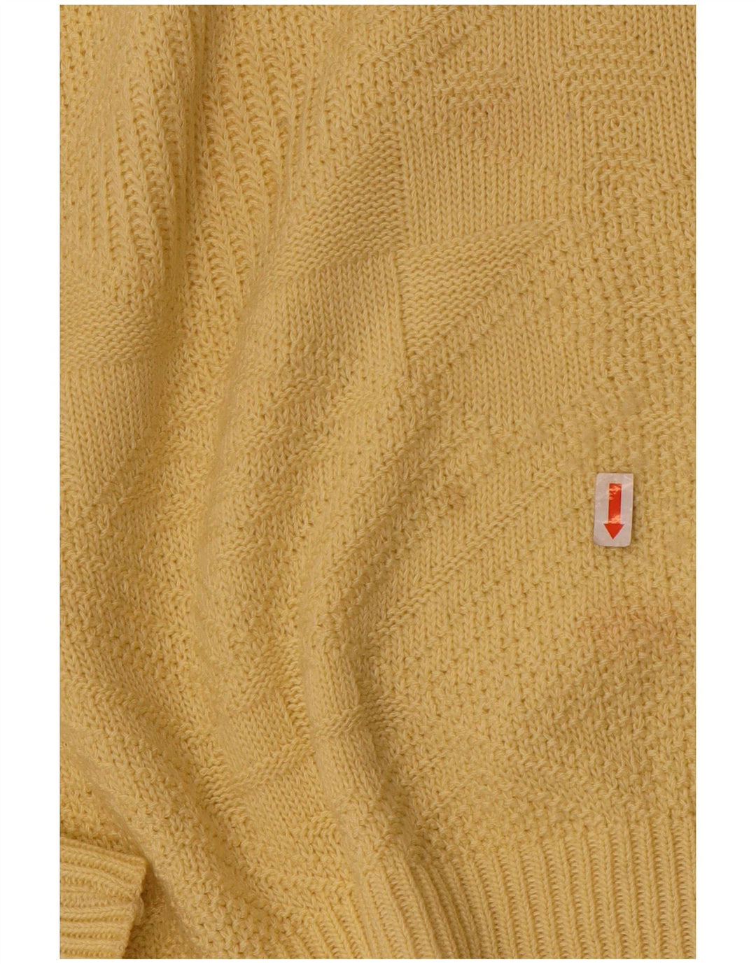 Mark Astor Pull col rond pour homme IT 52 Grand jaune géométrique