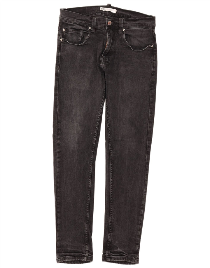 Zara Jean Slim Homme EU 40 Moyen W31 L30 Coton Noir