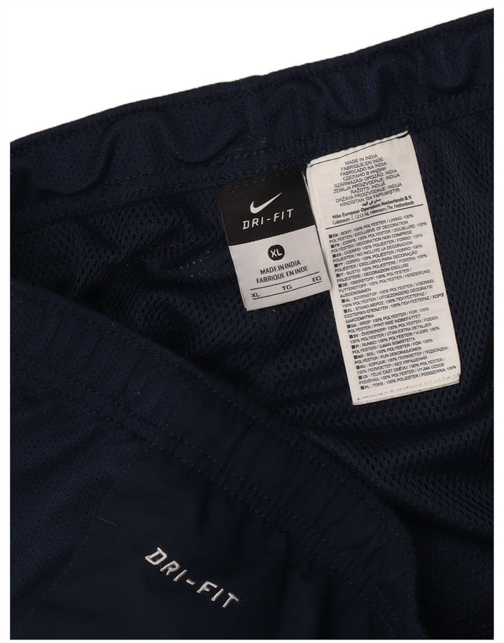 Nike Pantalon de survêtement Dri Fit pour homme XL Bleu marine Polyester