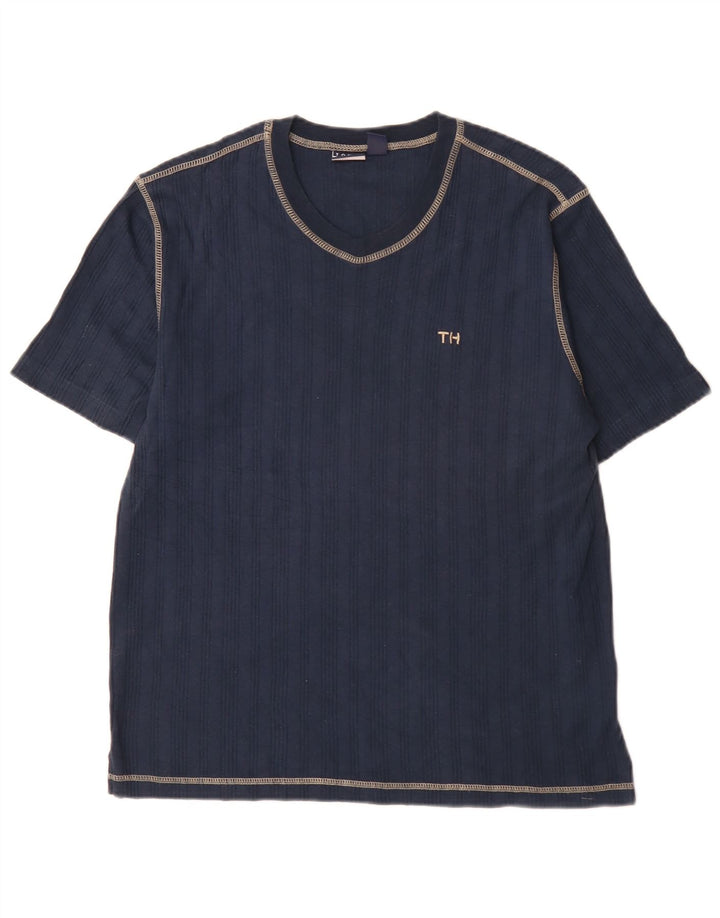Tommy Hilfiger T-Shirt Homme Bleu Marine Moyen Coton
