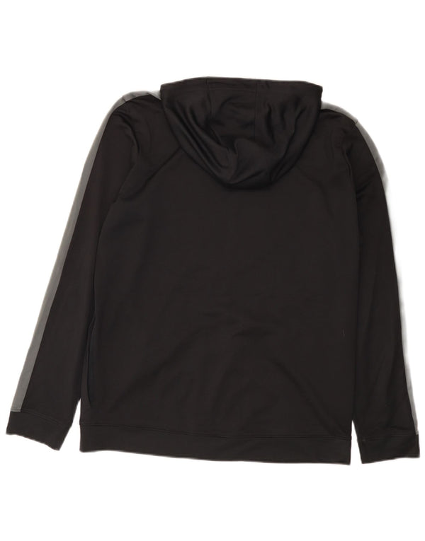 Under Armour Sweat à capuche zippé pour homme en polyester color block noir moyen