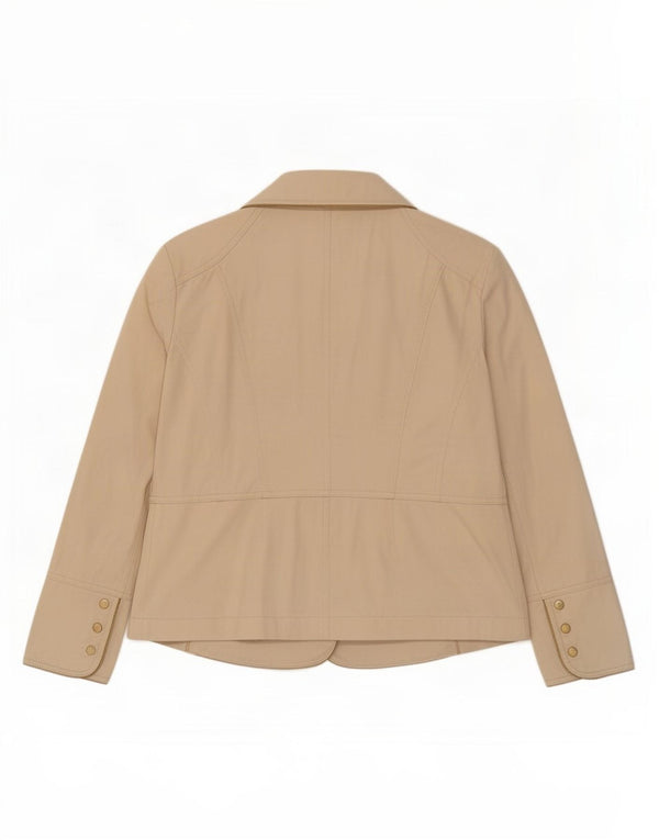 Luisa Spagnoli Veste Blazer 5 Boutons Femme IT 48 XL Coton Beige