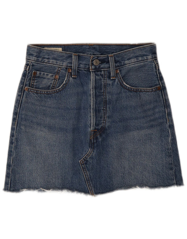 Levi's Jupe en Jean Femme W24 XS Bleu Coton