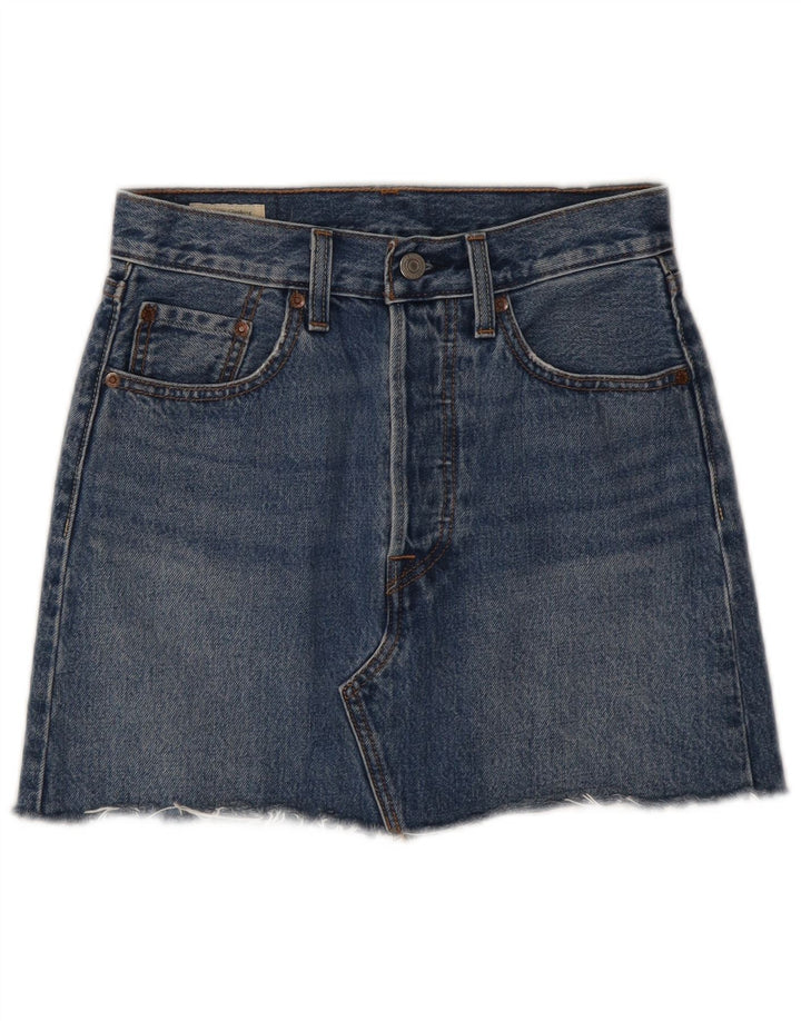 Levi's Jupe en Jean Femme W24 XS Bleu Coton