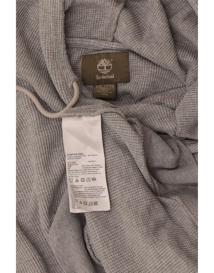 Timberland Haut à capuche à manches longues pour homme 2XL Gris Coton