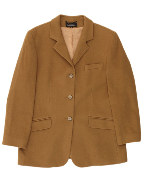 Clement Veste Blazer 3 Boutons Femme IT 42 Cachemire Beige Moyen