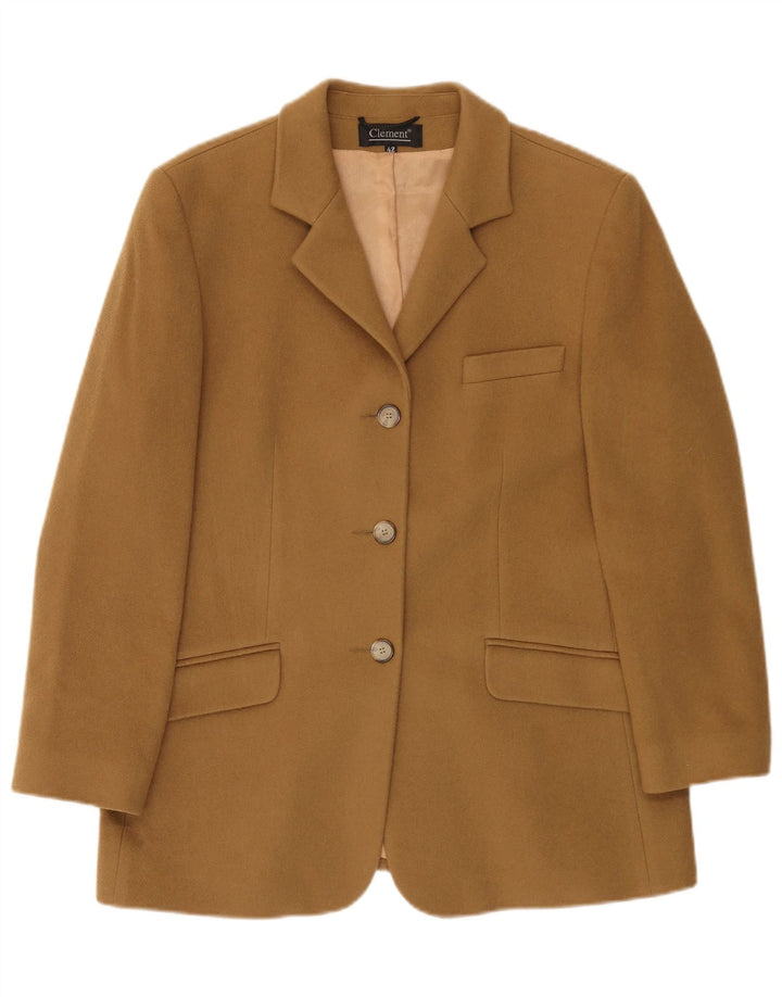 Clement Veste Blazer 3 Boutons Femme IT 42 Cachemire Beige Moyen
