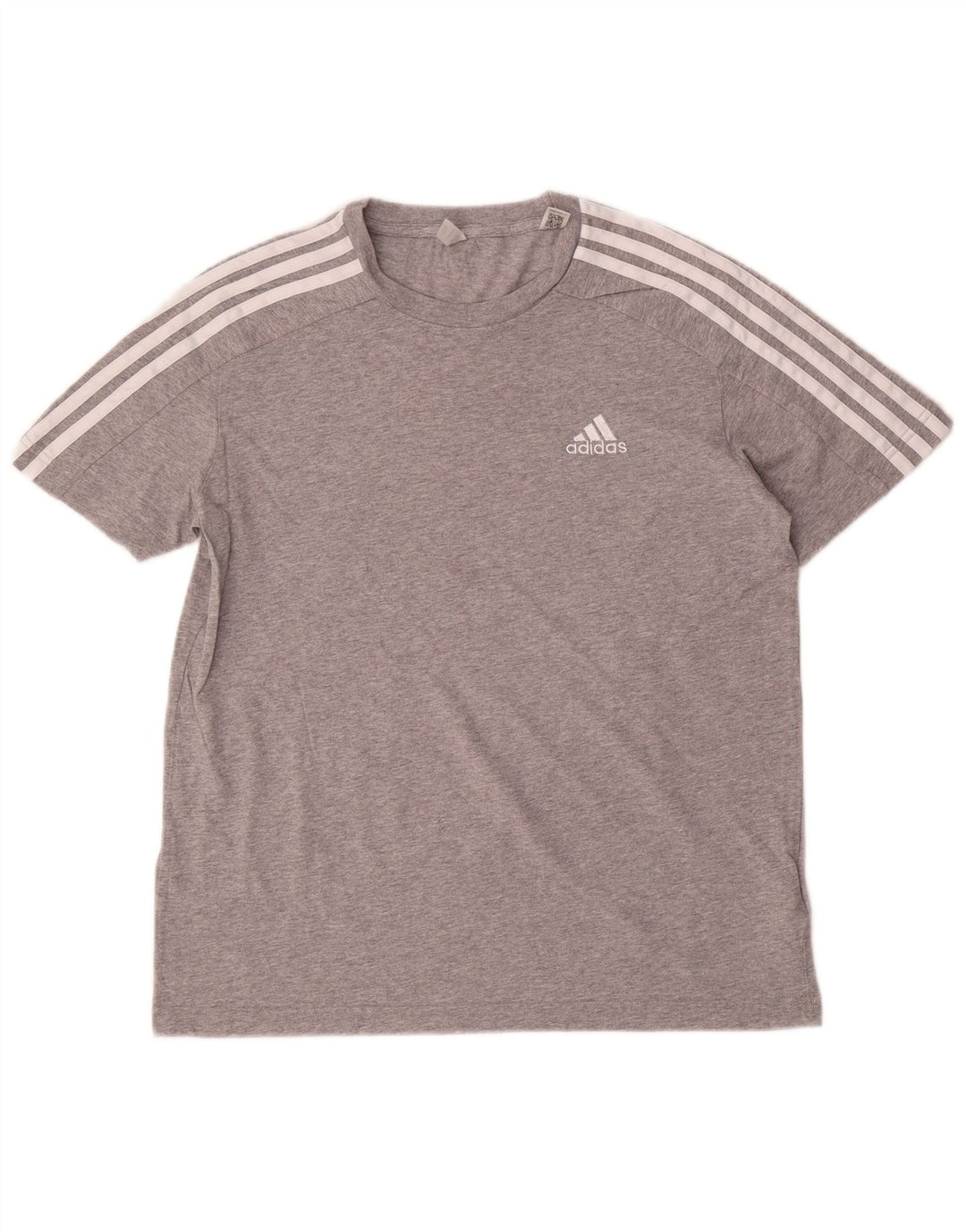 Adidas T-Shirt Homme Haut Petit Gris Moucheté Coton