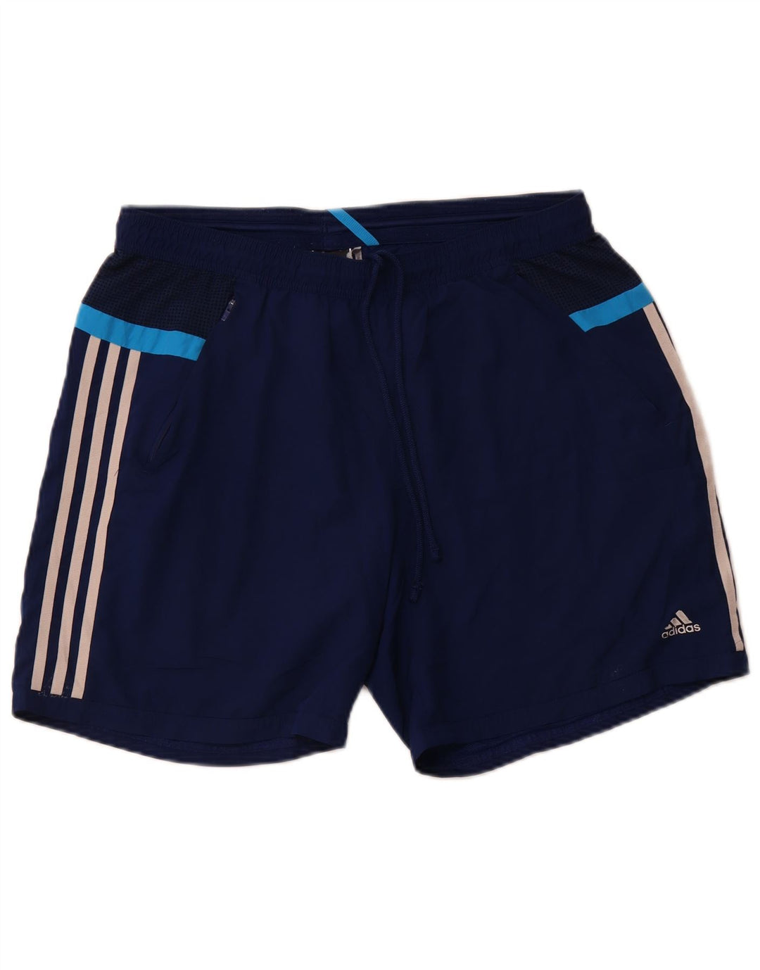 ADIDAS Short de sport Climacool pour femme UK 16 Large Bleu Polyester