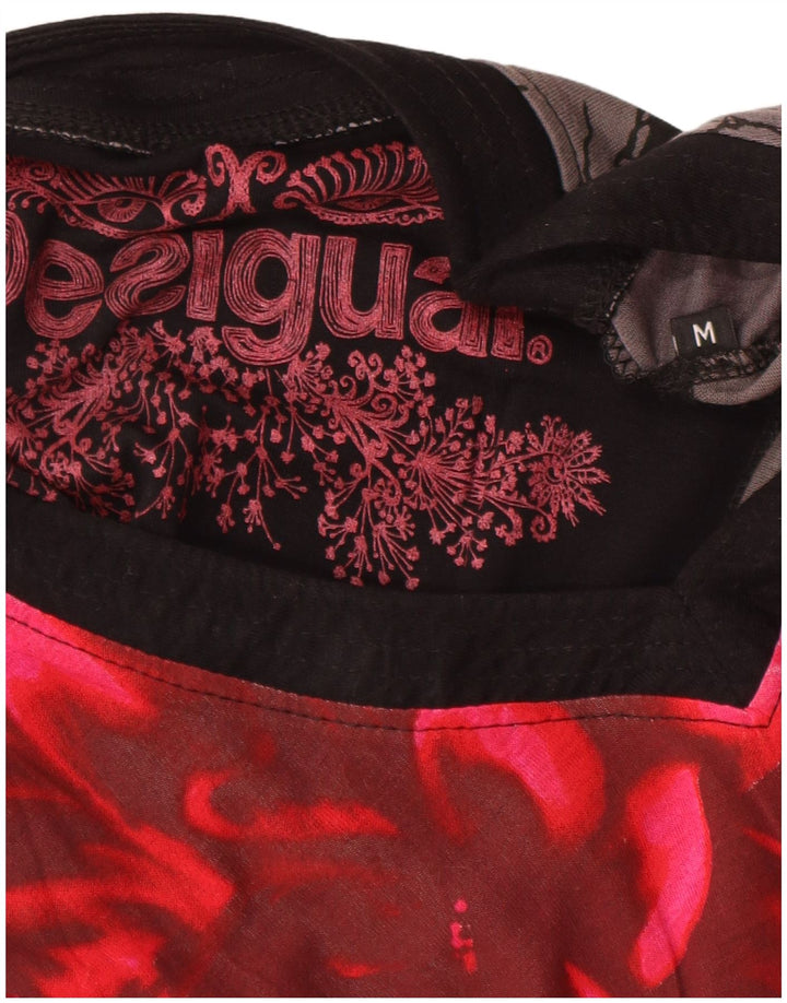 Desigual Haut graphique à manches longues pour femme UK 12 Medium Multicolore Floral