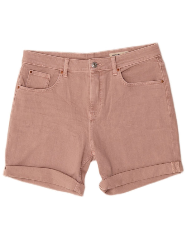 Marks & Spencer Short en jean pour femme UK 12 Medium W30 Coton rose