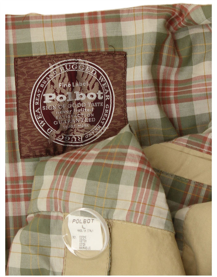 Polbot Veste utilitaire à capuche pour homme UK 40 Grand coton beige